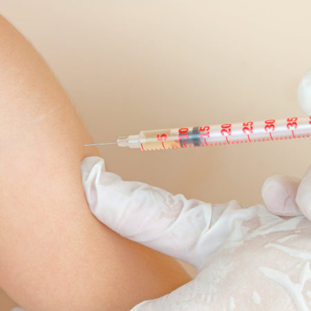 child vaccinations close up